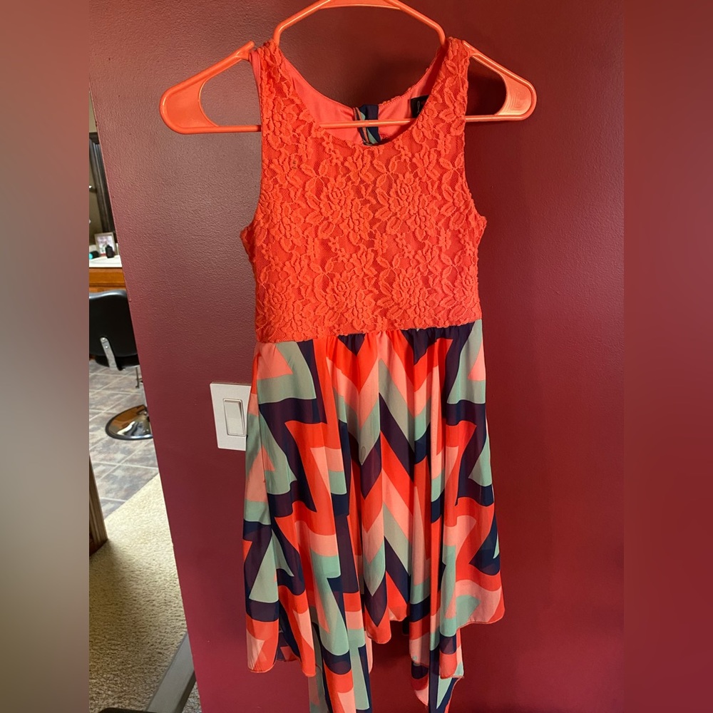 Lilt Kids Patterned Dress M(10-12)